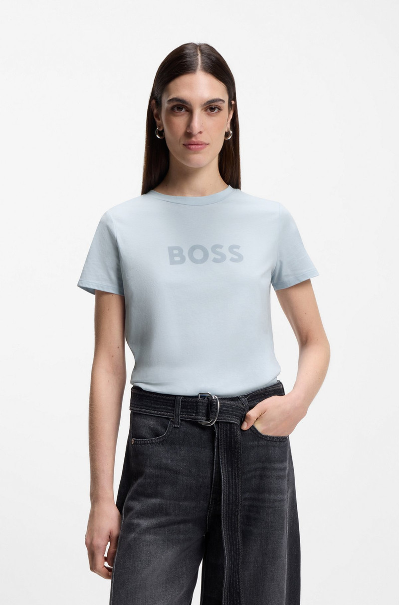 COTTON-JERSEY T-SHIRT WITH CONTRAST LOGO 2