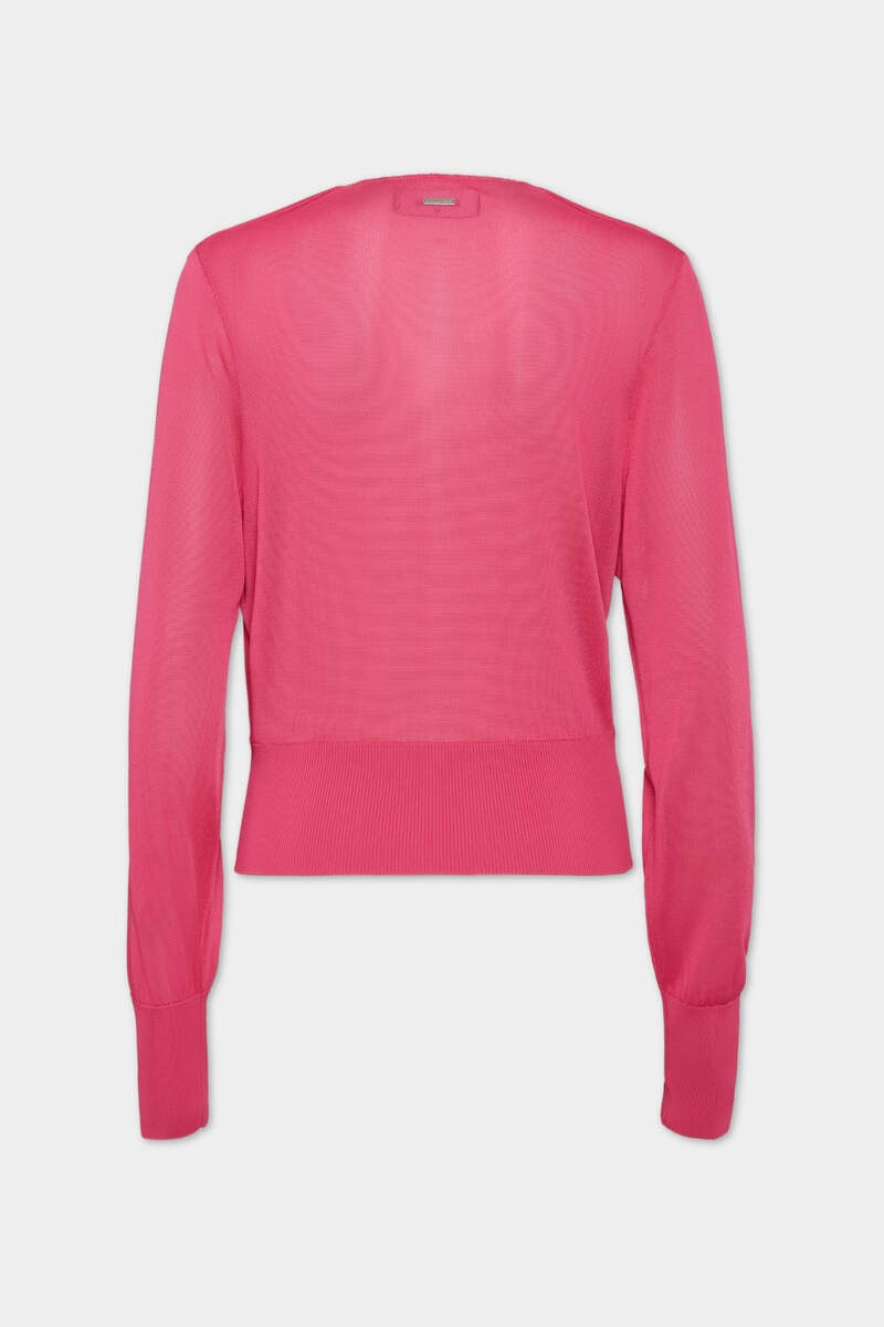 DSQUARED2 DRAPED V-NECK PULLOVER outlook