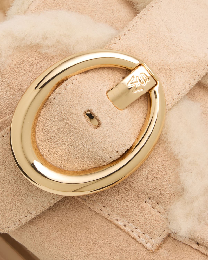 Benni Shearling-Lined Suede Mules 3