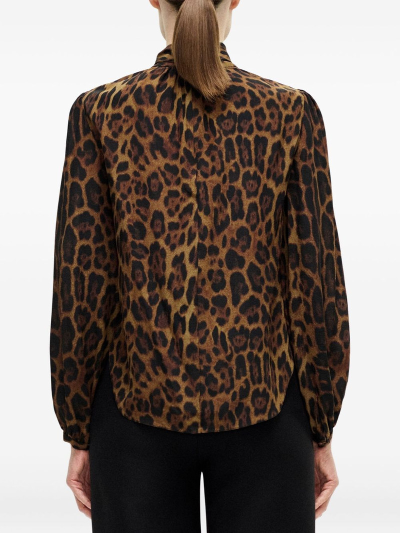 Joan leopard-print pussy-bow blouse 3