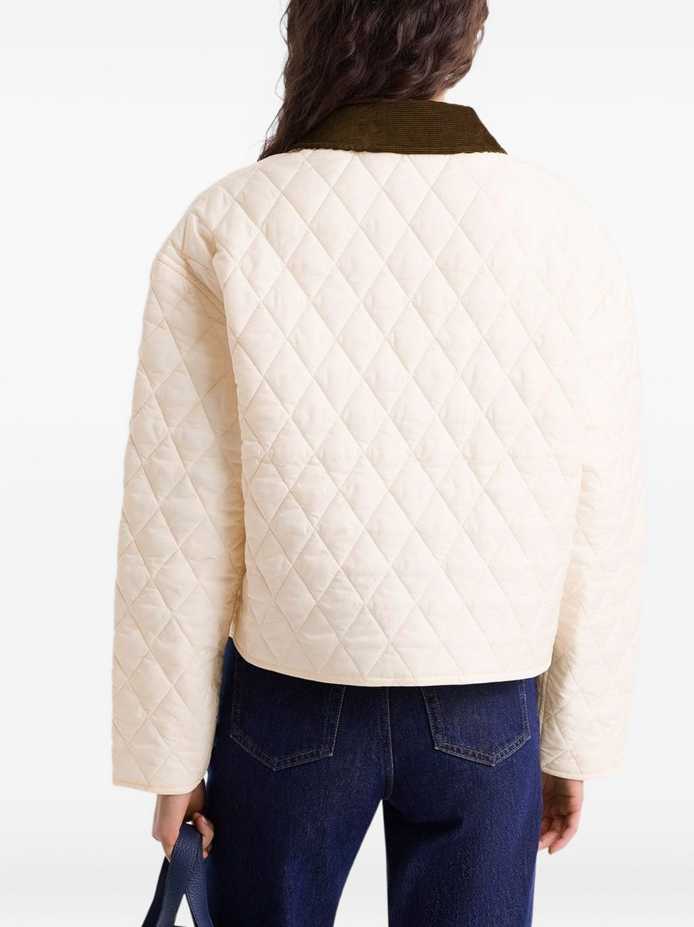 quilted embroidered puffer jacket - 4