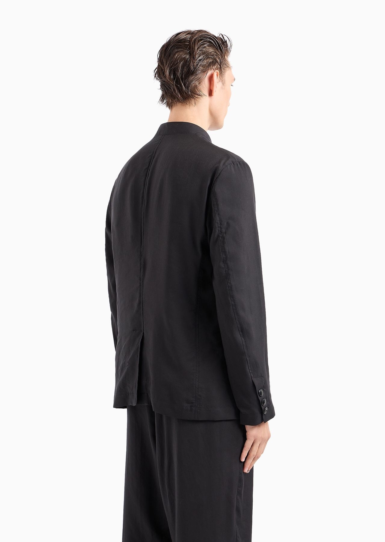 ASV single-breasted jacket in Lyocell and silk canvas - 3