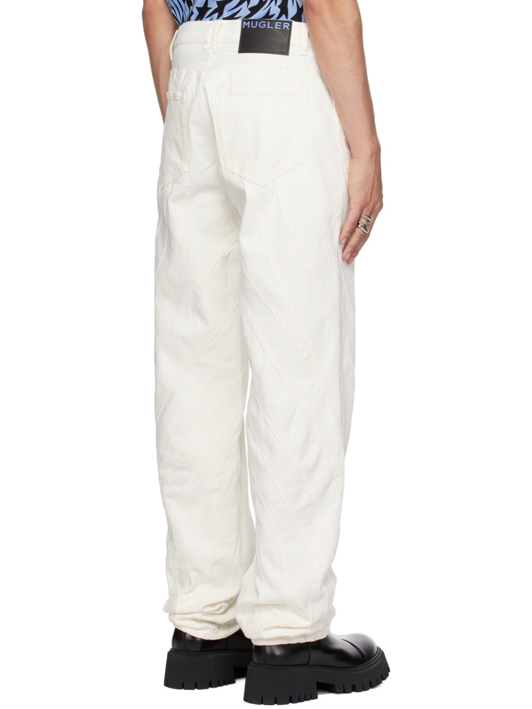 White Spiral Jeans - 3