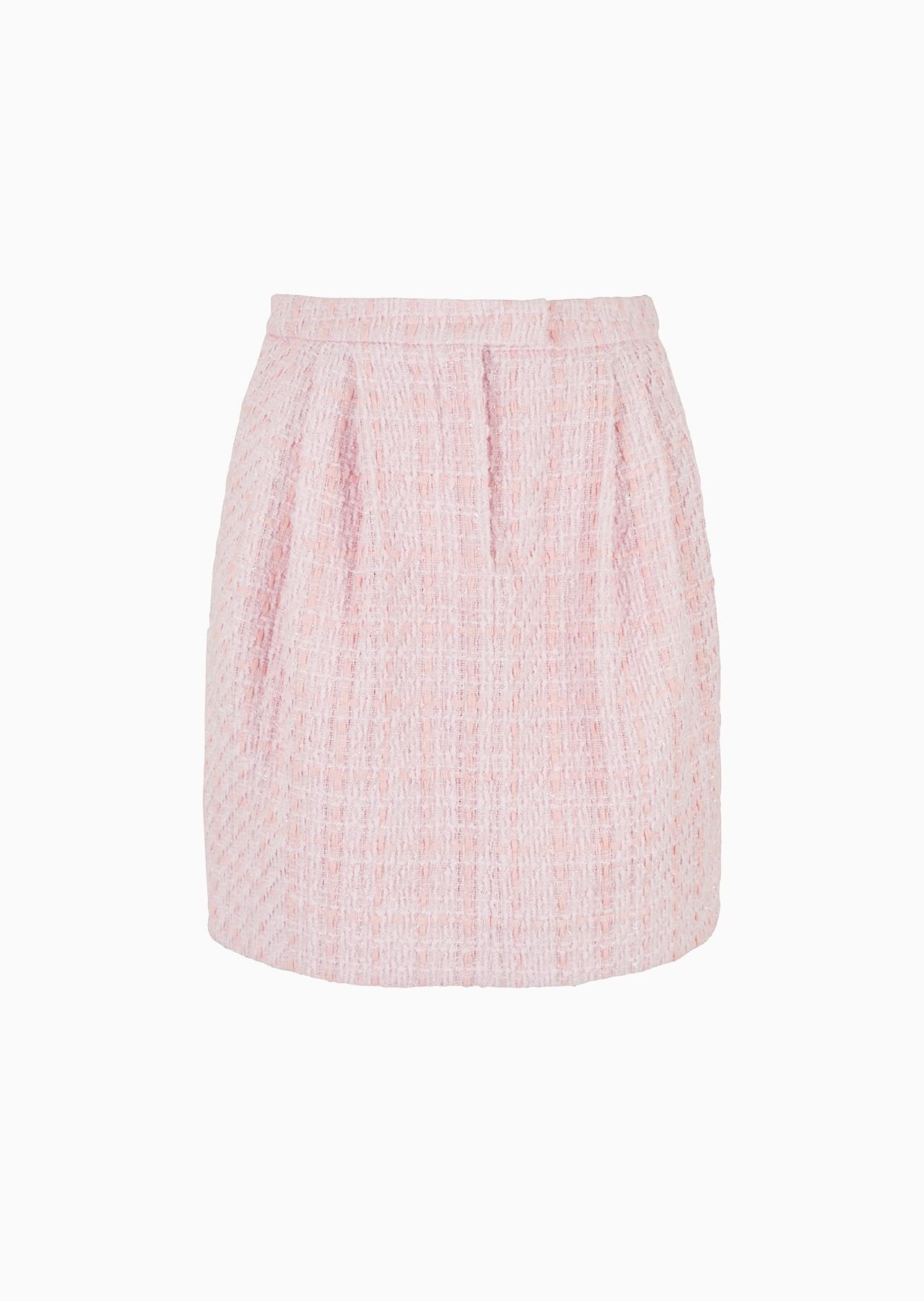 Lurex tweed skirt with darts - 1