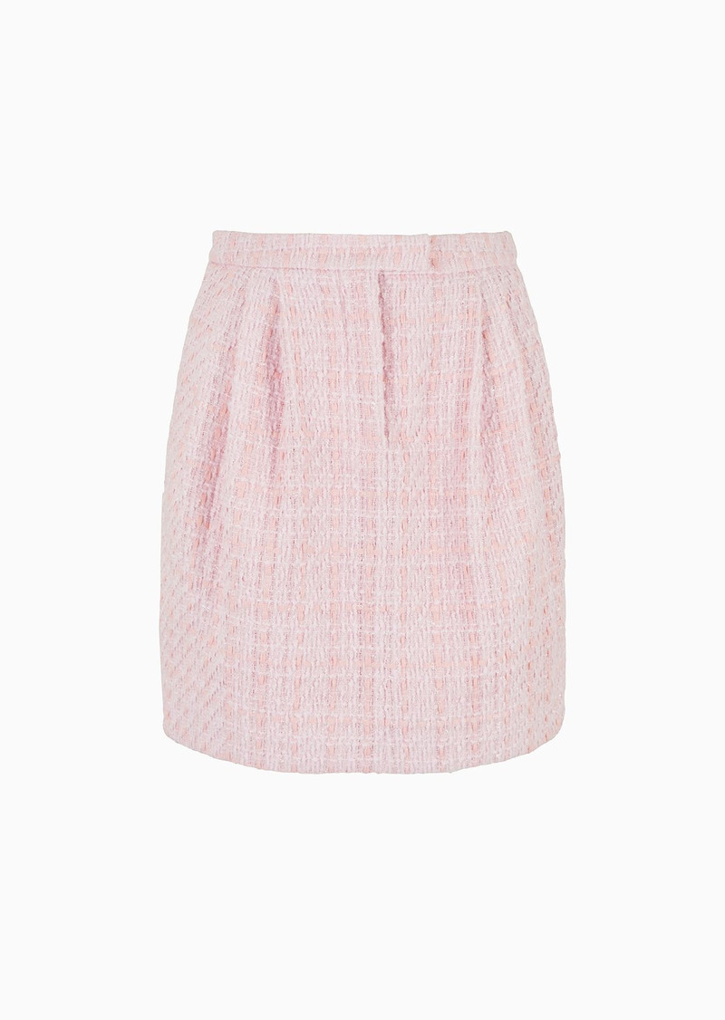 Lurex tweed skirt with darts 1