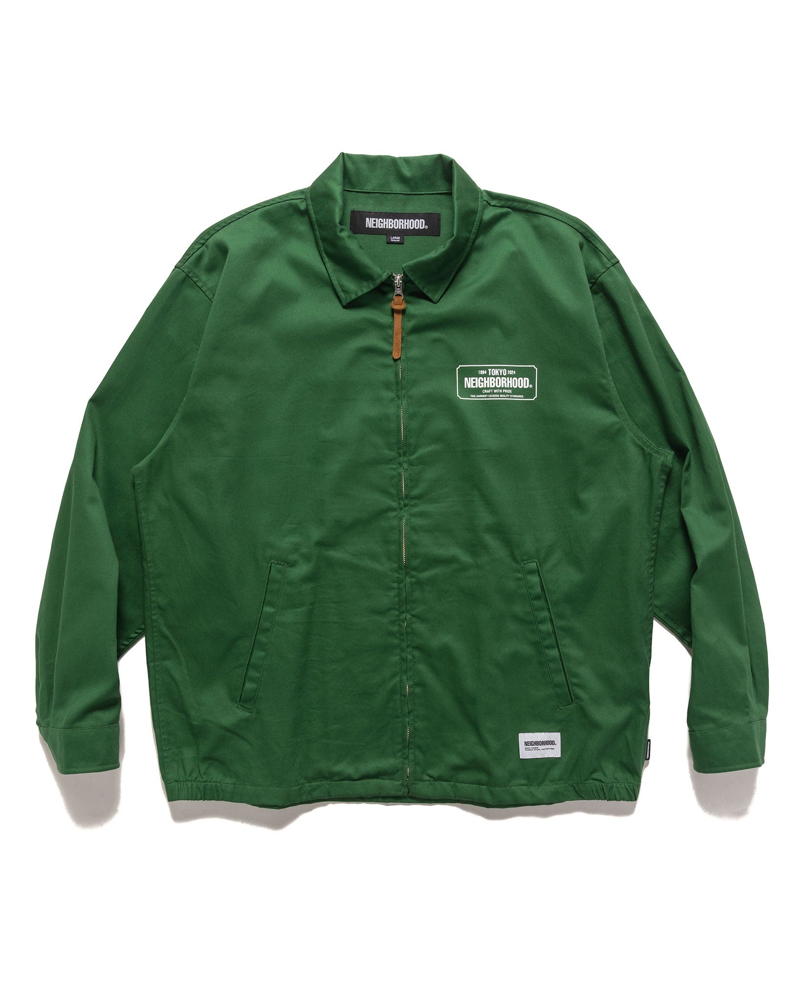 Zip Work Jacket Green - 1