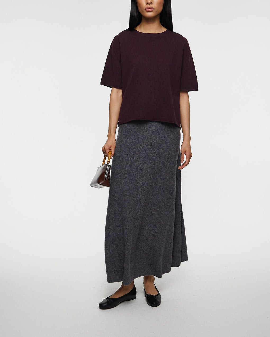 T-Shirt Cila Cashmere Mahogny - 3