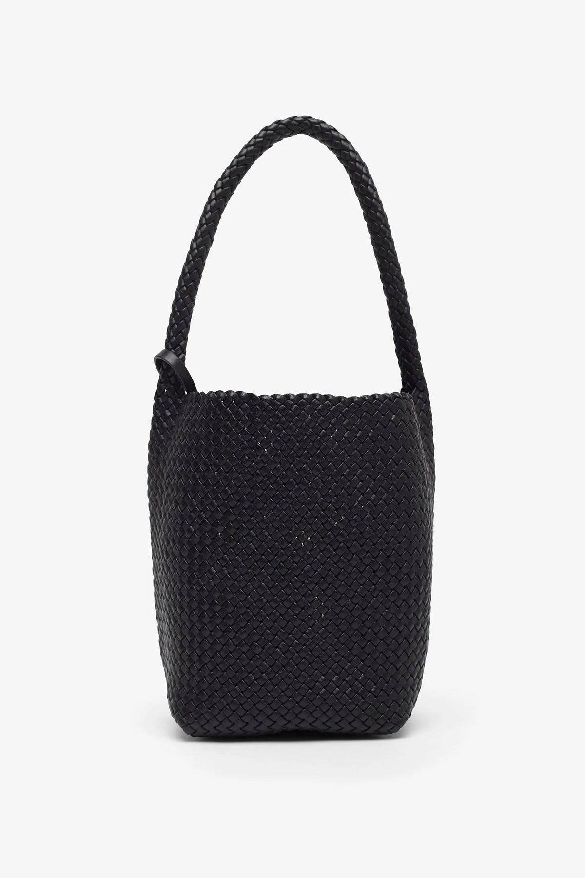 Small woven N/S tote bag - 1