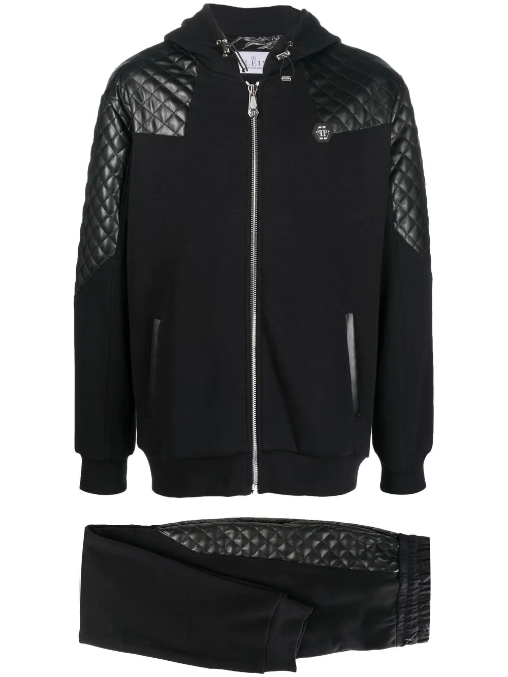 quilted-detail tracksuit set - 1