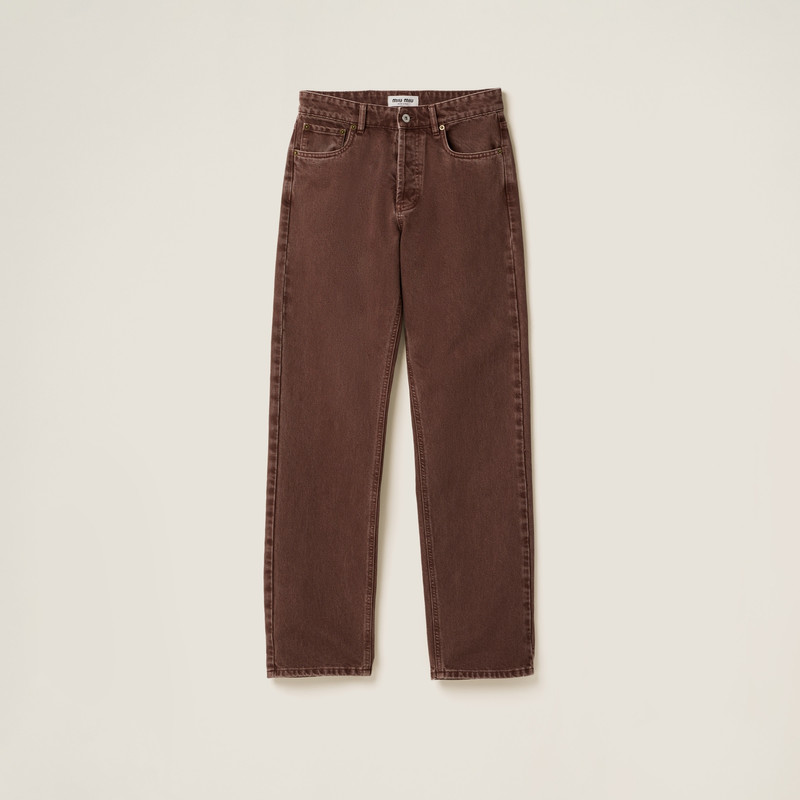 Five-pocket bull denim trousers 1