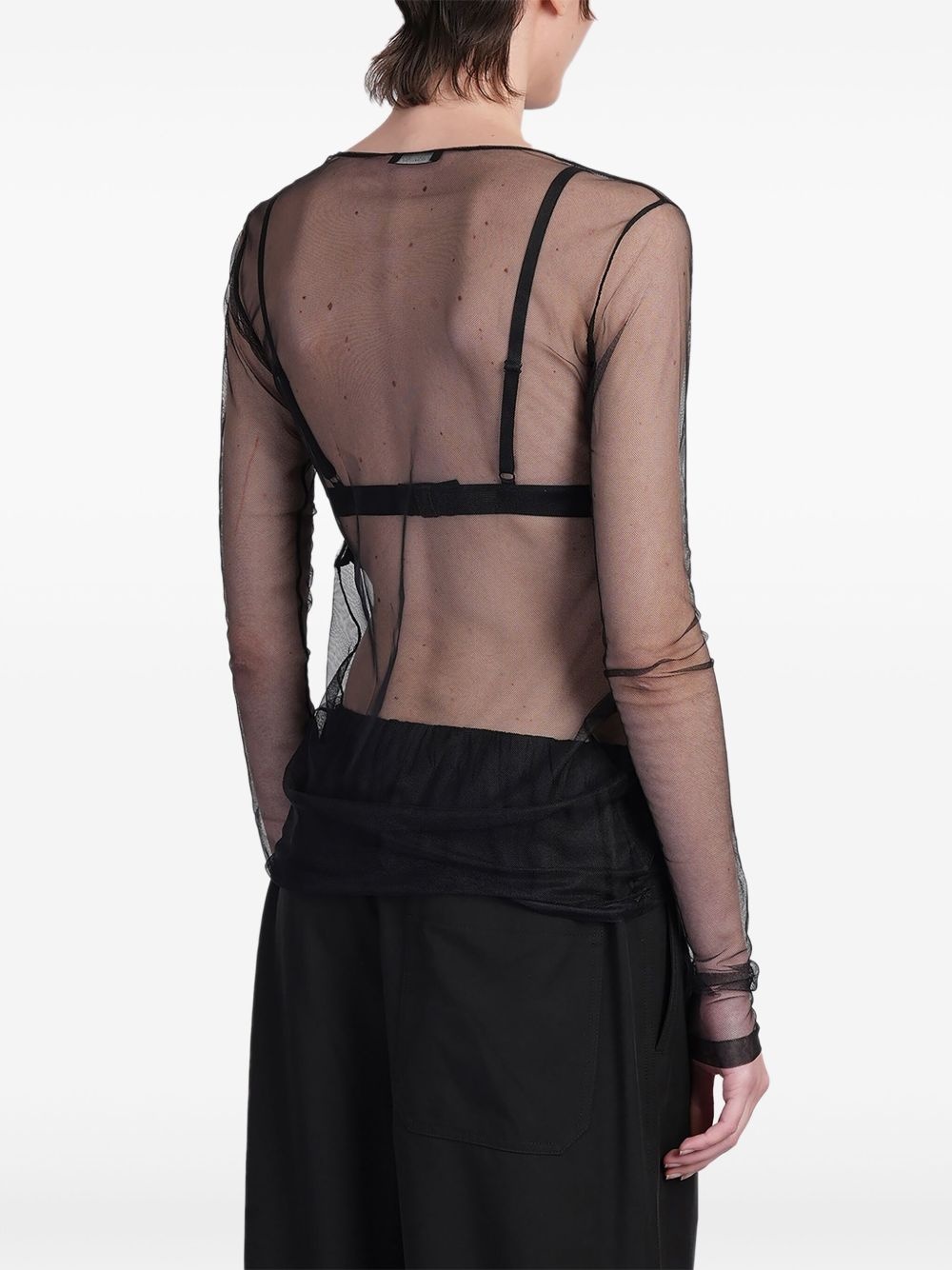 semi-sheer T-shirt - 4