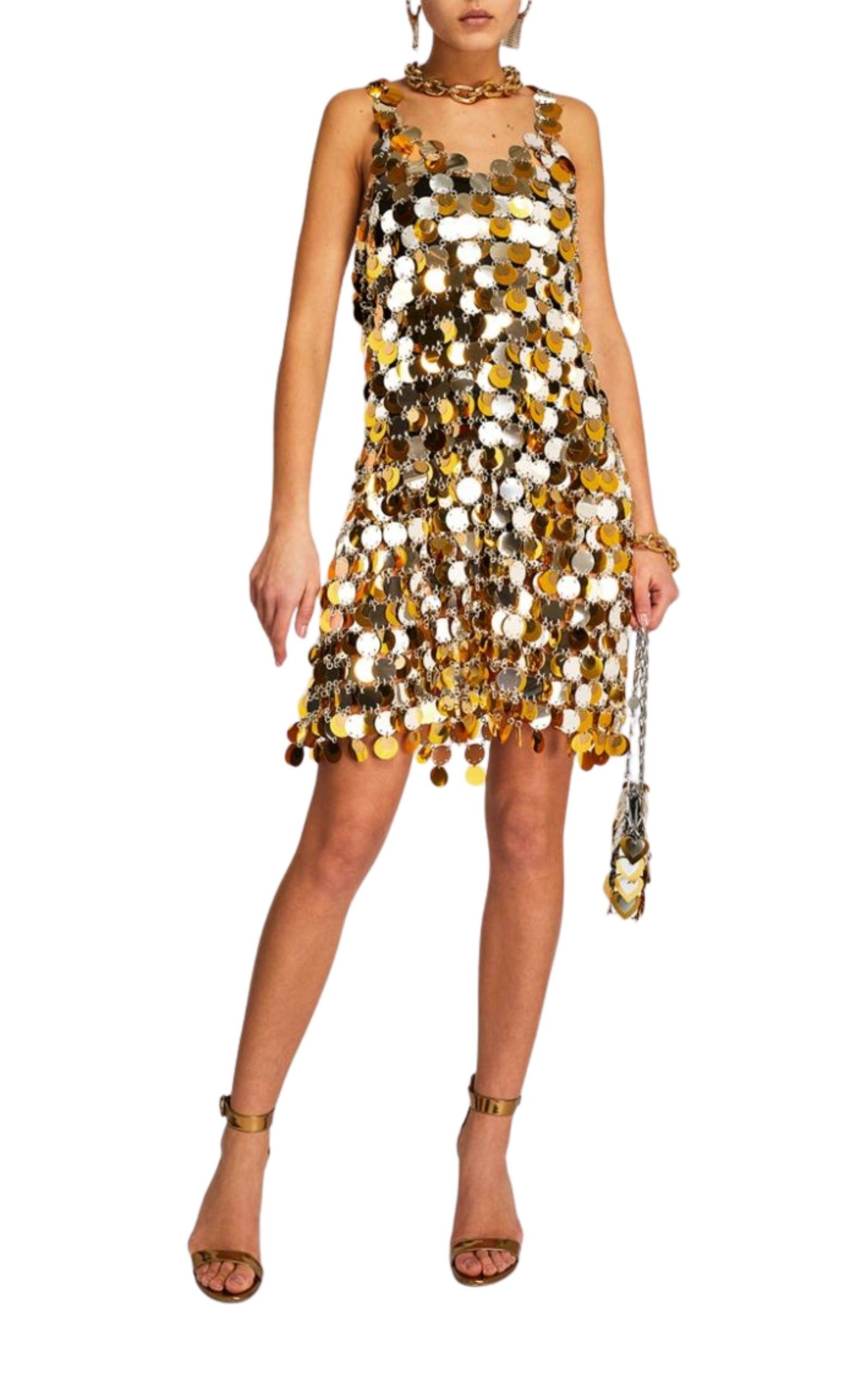 Oversized Paliette-Embellished Mini Dress - 2