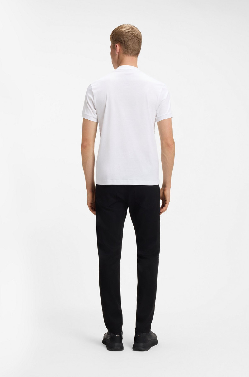 PORSCHE X BOSS ZIPPER-NECK POLO SHIRT IN COTTON 5