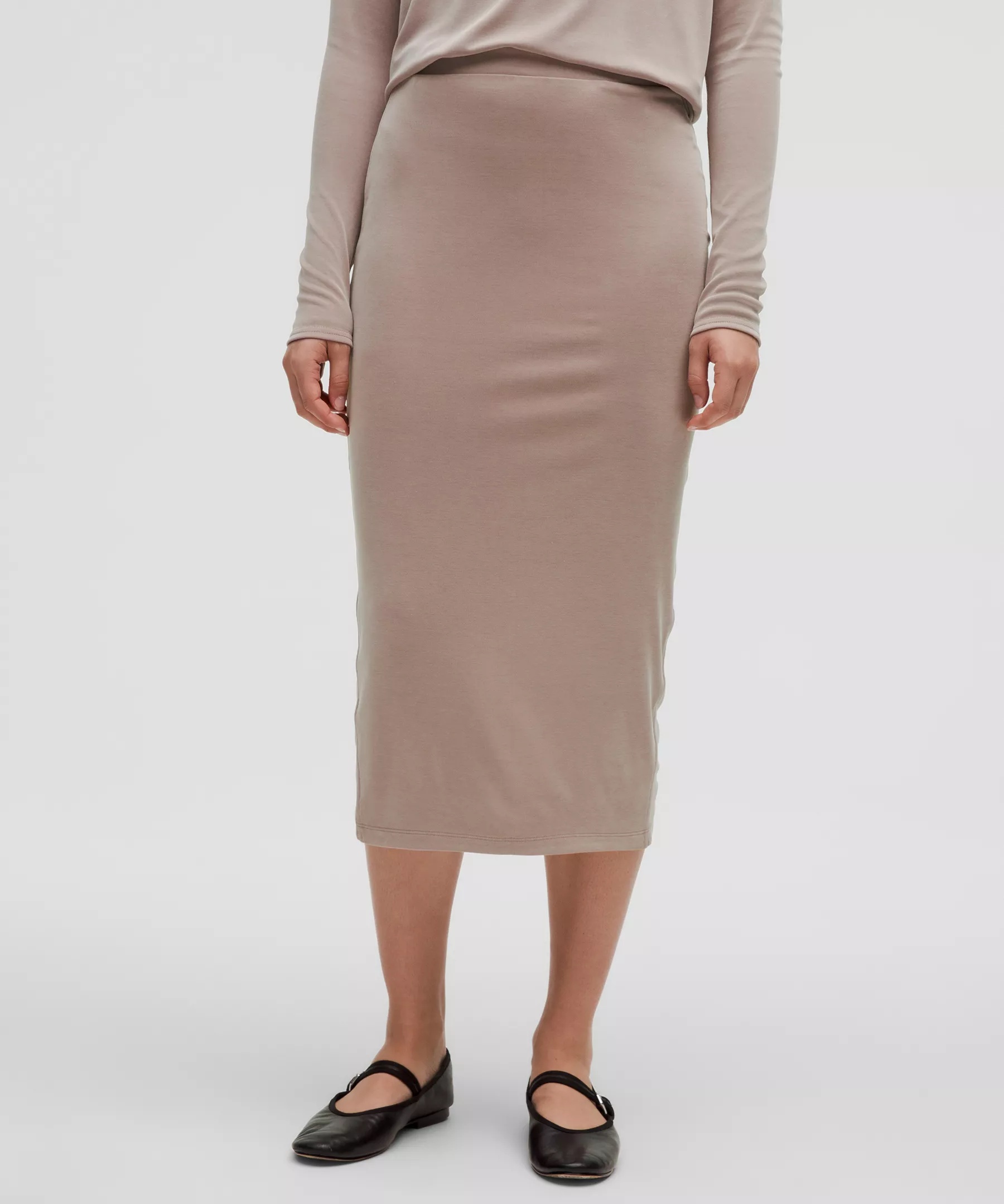 Drapey Softstreme Column Midi Skirt - 1