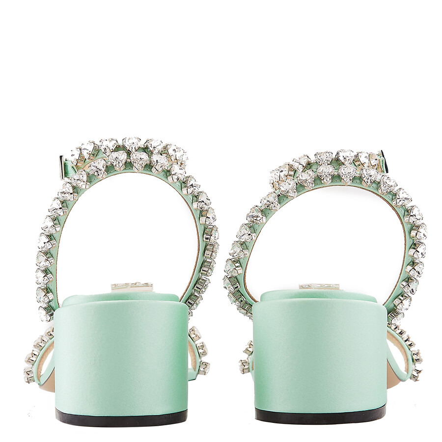 Mach & Mach Audrey Rhinestone-Embellished Sandals - 4