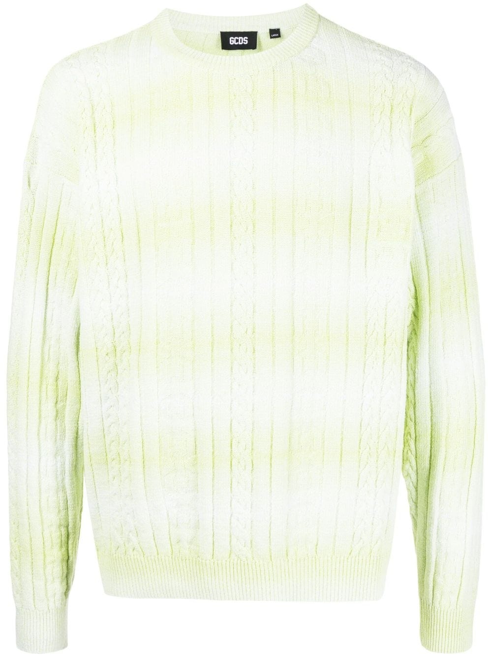braid-detailed cotton sweatshirt - 1