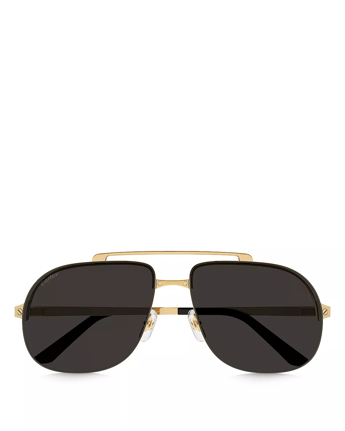 Santos Evolution 24K Gold Plated Navigator Sunglasses, 62mm - 3