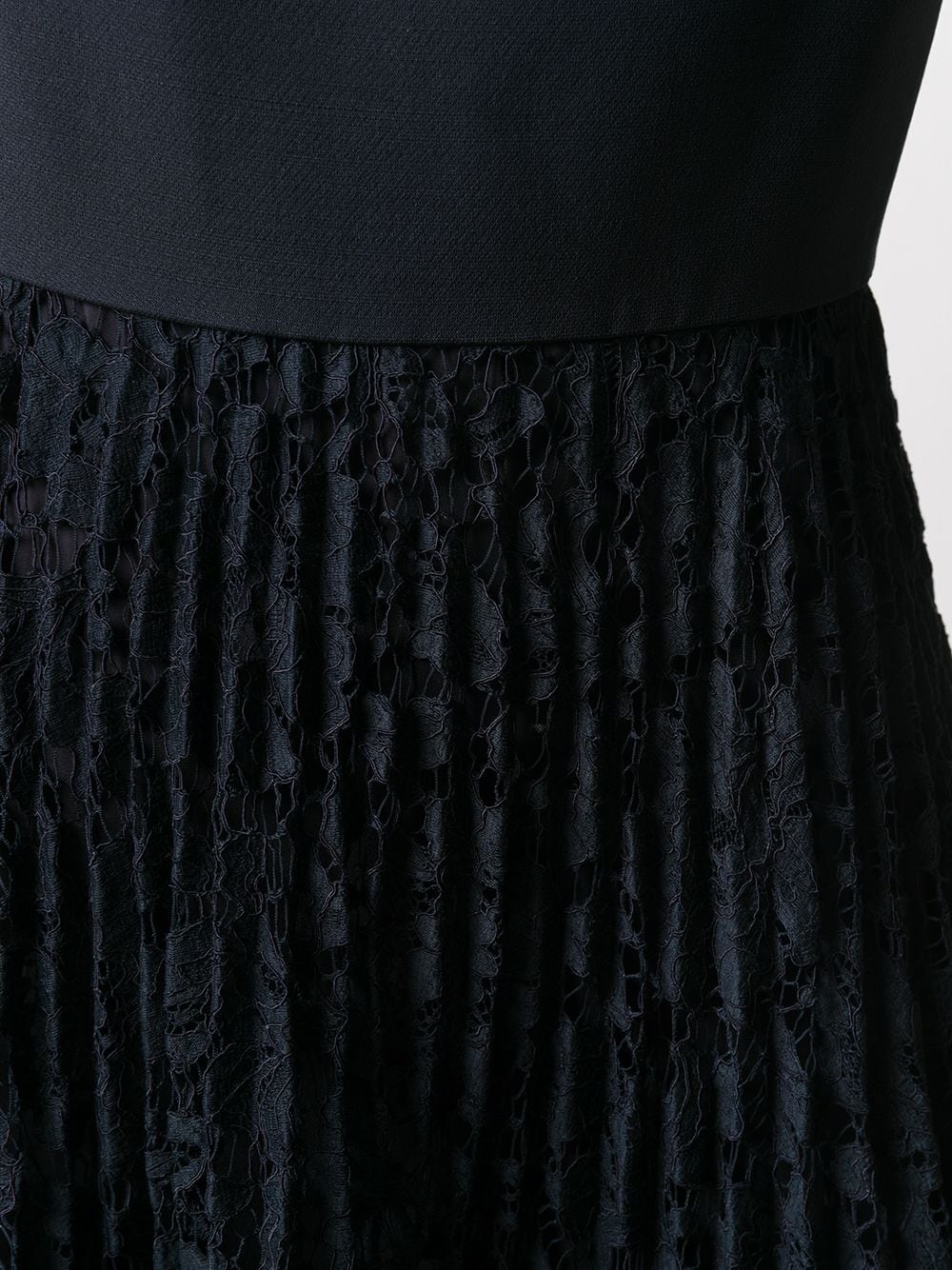 pleated lace-detail dress - 5