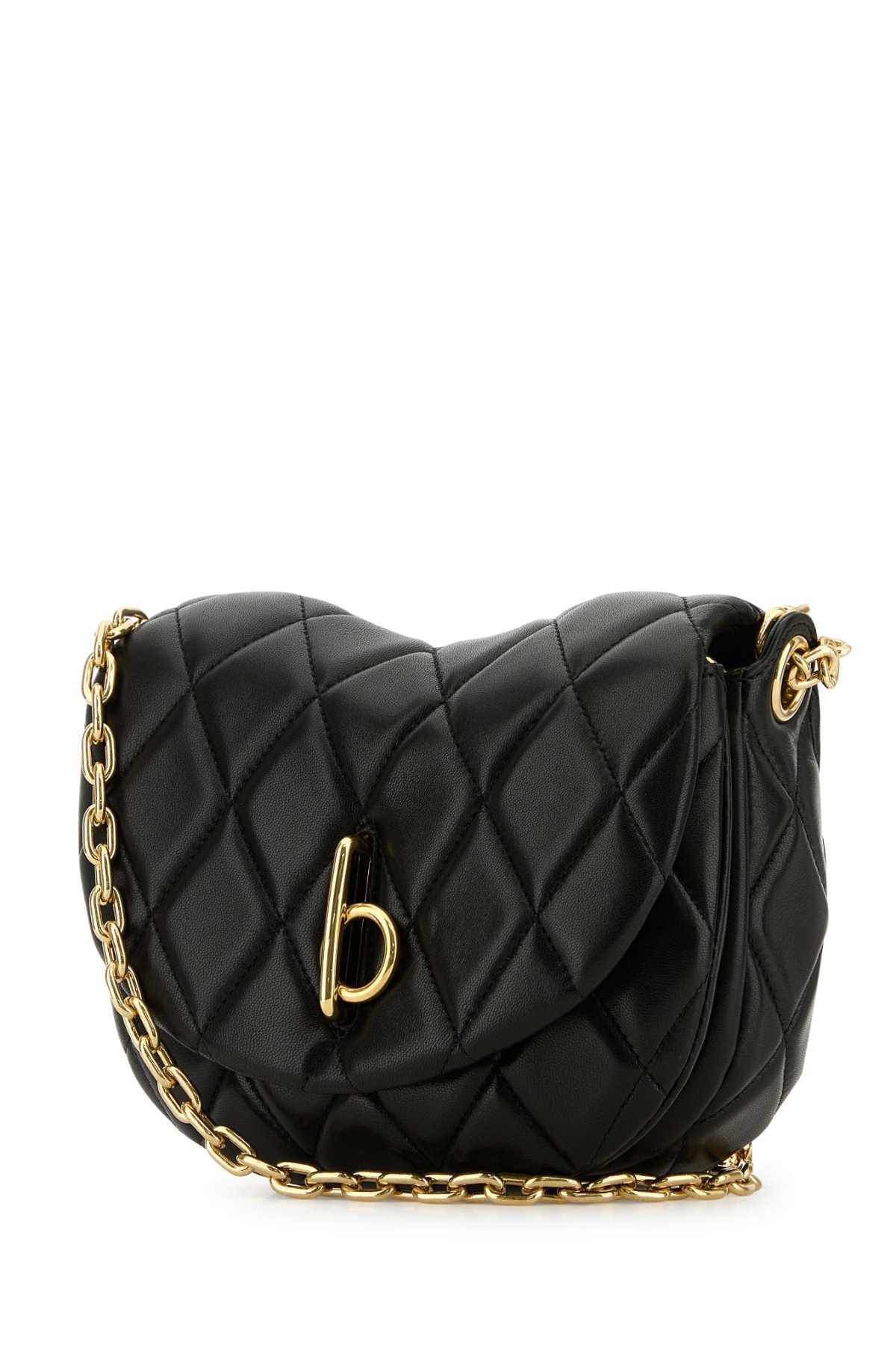Burberry Women Black Leather Rocking Horse Shoulder Bag - 2