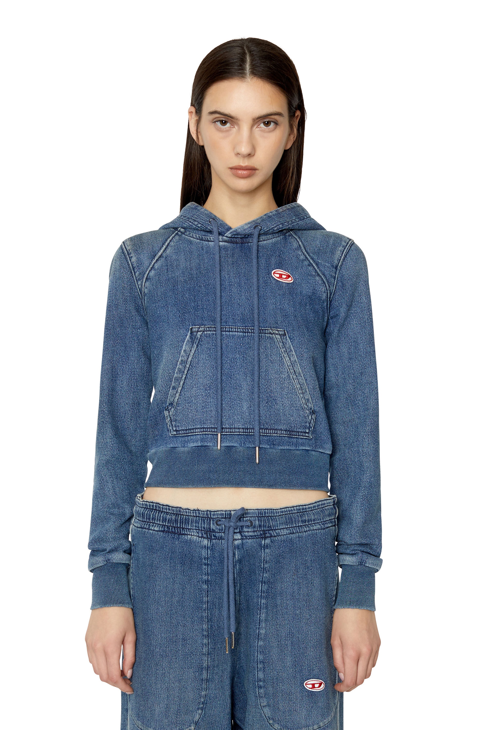D-ANGY TRACK DENIM HOODIE - 3