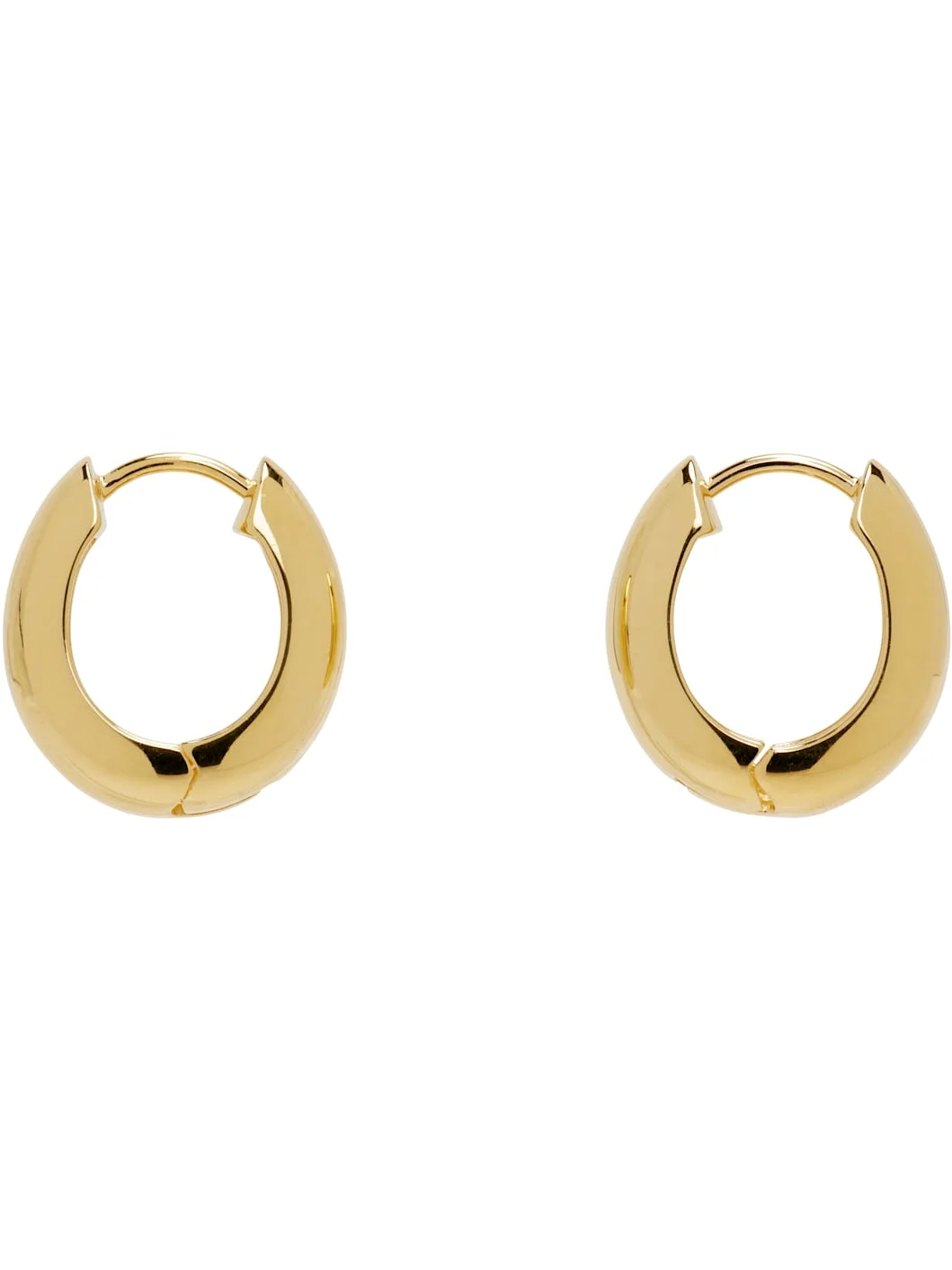 Slim Hinged Hoop Earrings - 1