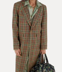 コート Vivienne Westwood Women's ALIEN TEDDY Check Coat Vivienne Westwood ALIEN TEDDY COAT | REVERSIBLE