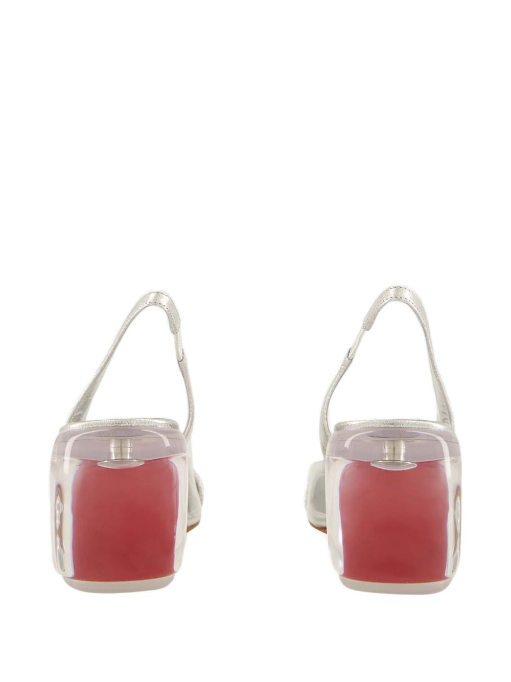 70mm Minny Bubble slingback buckle pumps - 3