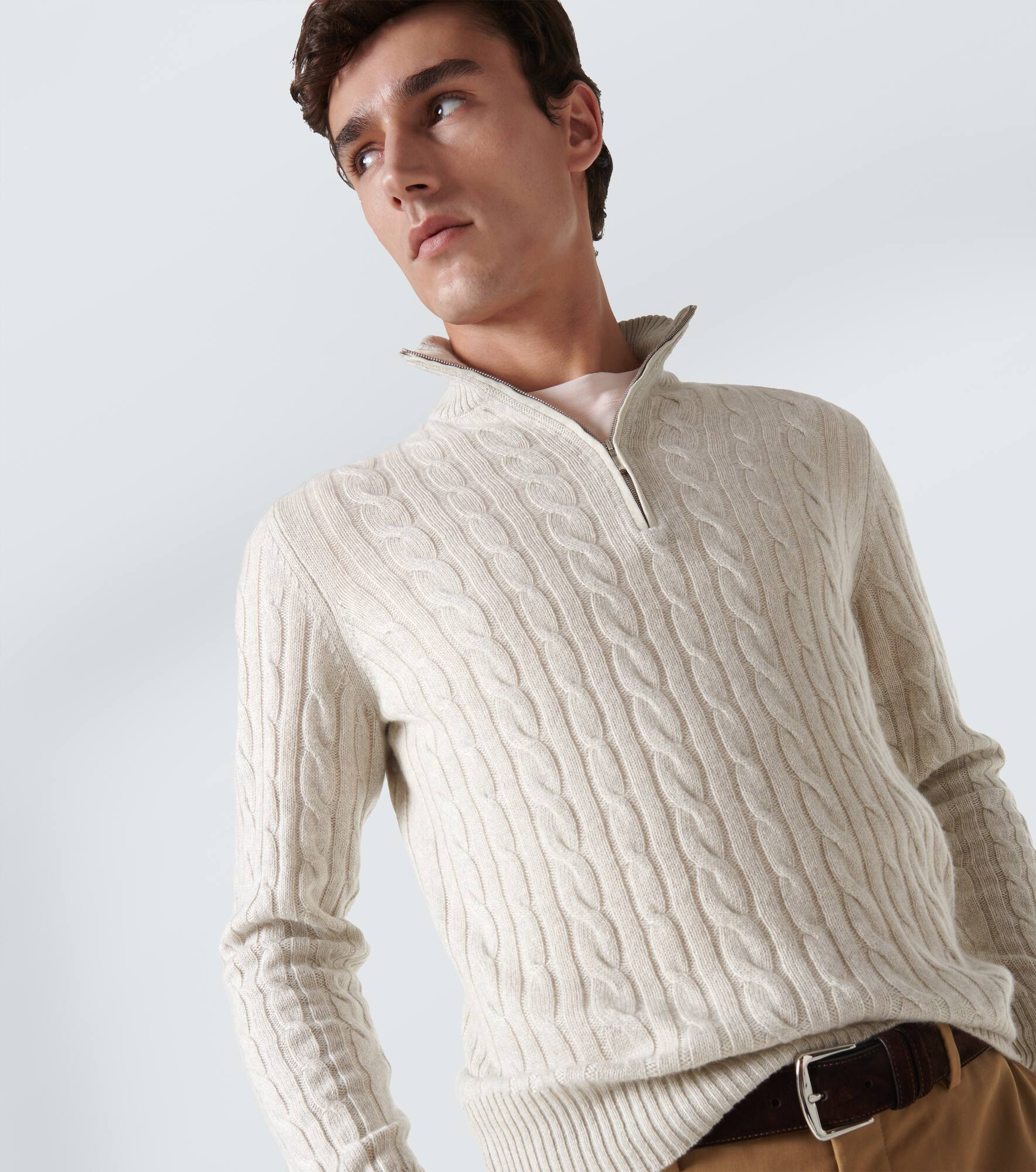 Mezzocollo Treccia cashmere sweater - 5