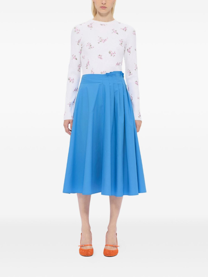 MSGM A-line midi skirt outlook