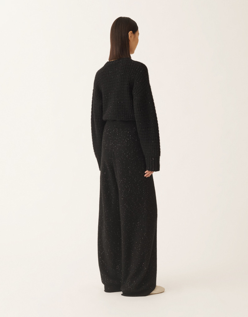 Wool and silk trousers with sequins 4