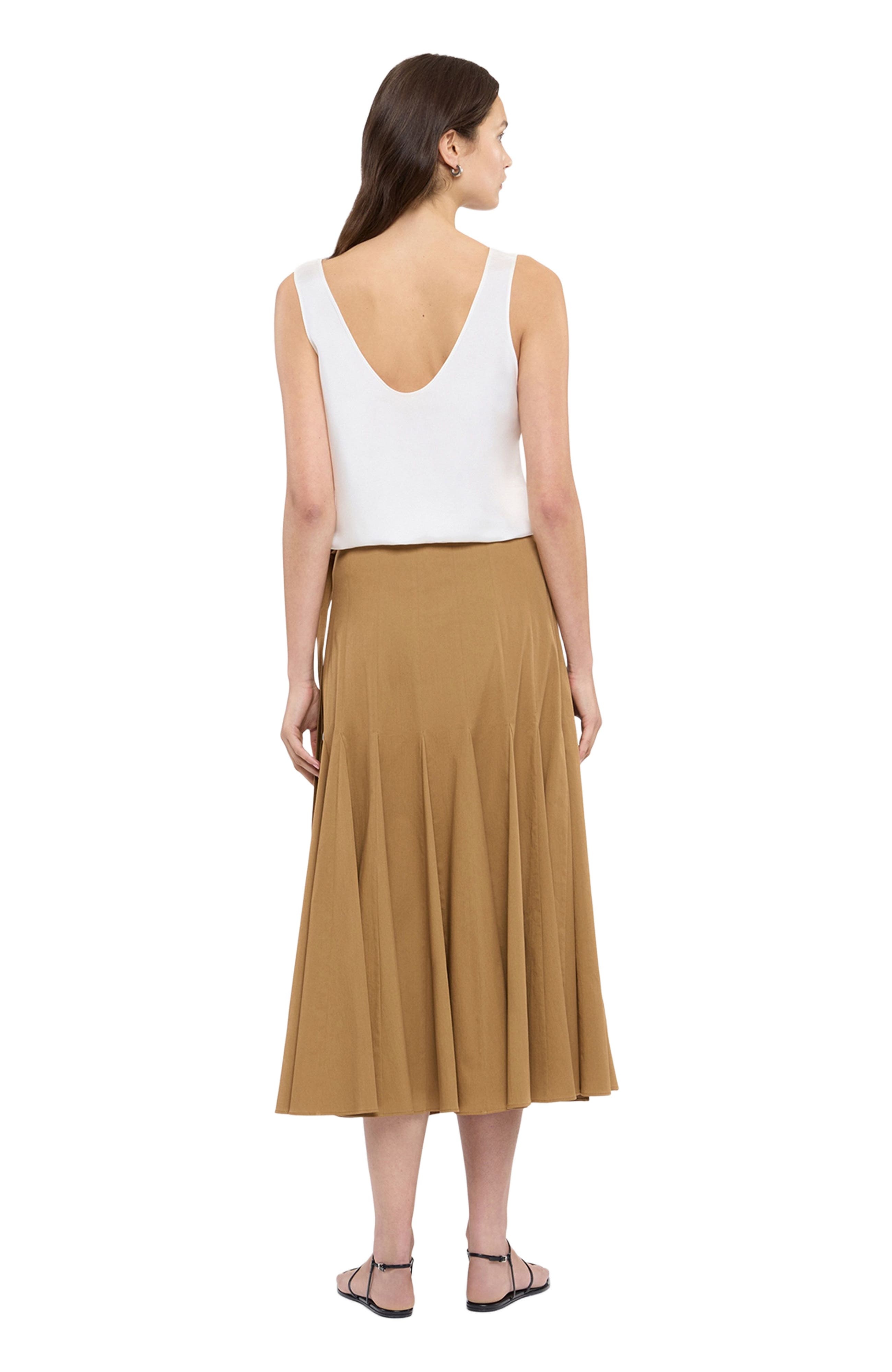 Another Tomorrow Panel Wrap Skirt in Toffee at Nordstrom - 3