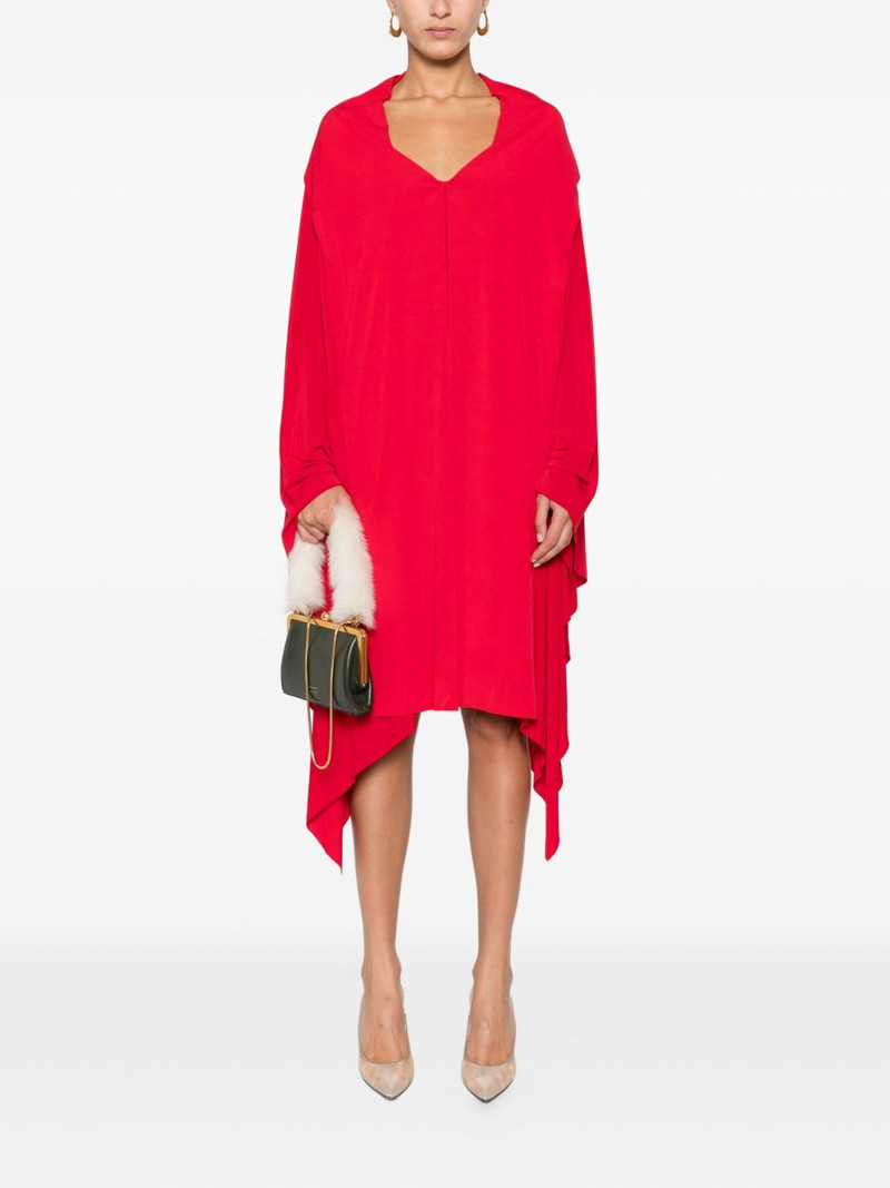 NORMA KAMALI draped open-front dress outlook