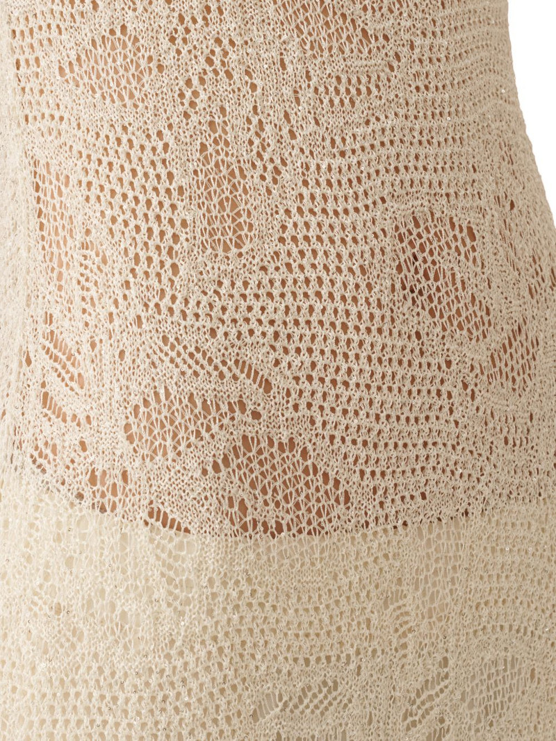 scoop-neck crocheted midi dress 5