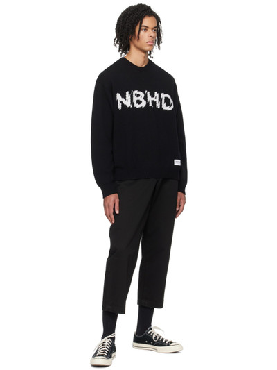 NEIGHBORHOOD Black Intarsia Sweater outlook