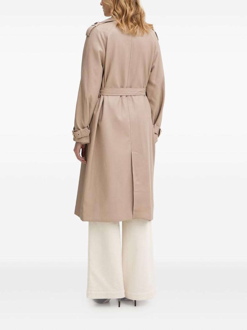 double-breasted belted trench coat 3