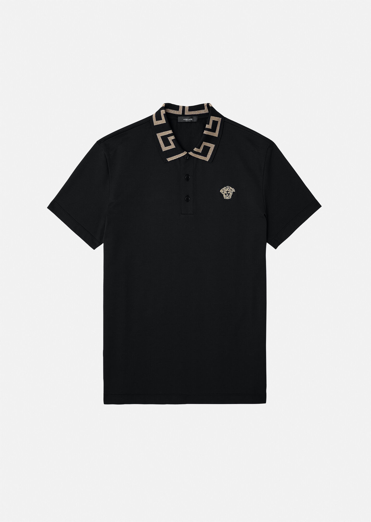 Greca Collar Polo Shirt - 1