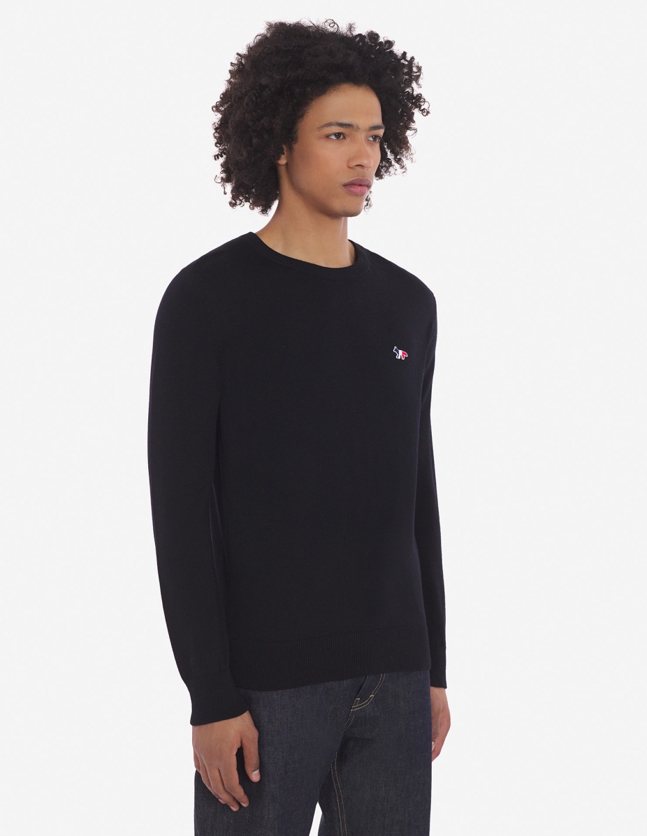 TRICOLOR FOX PATCH CLASSIC R-NECK JUMPER - 5