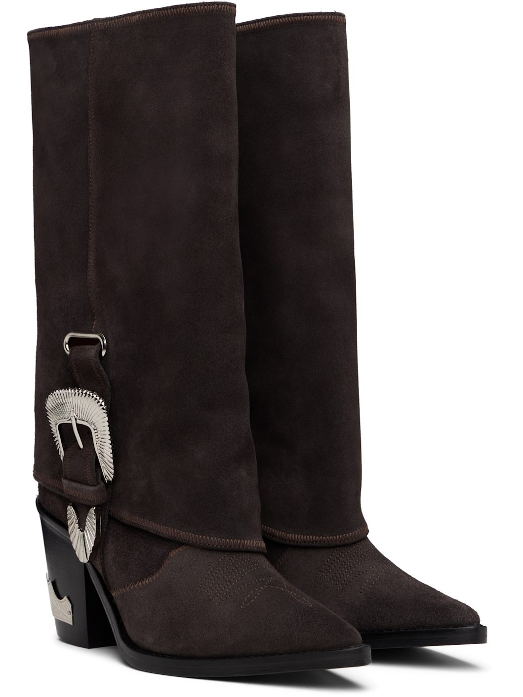SSENSE Exclusive Brown Western Style Boots - 4