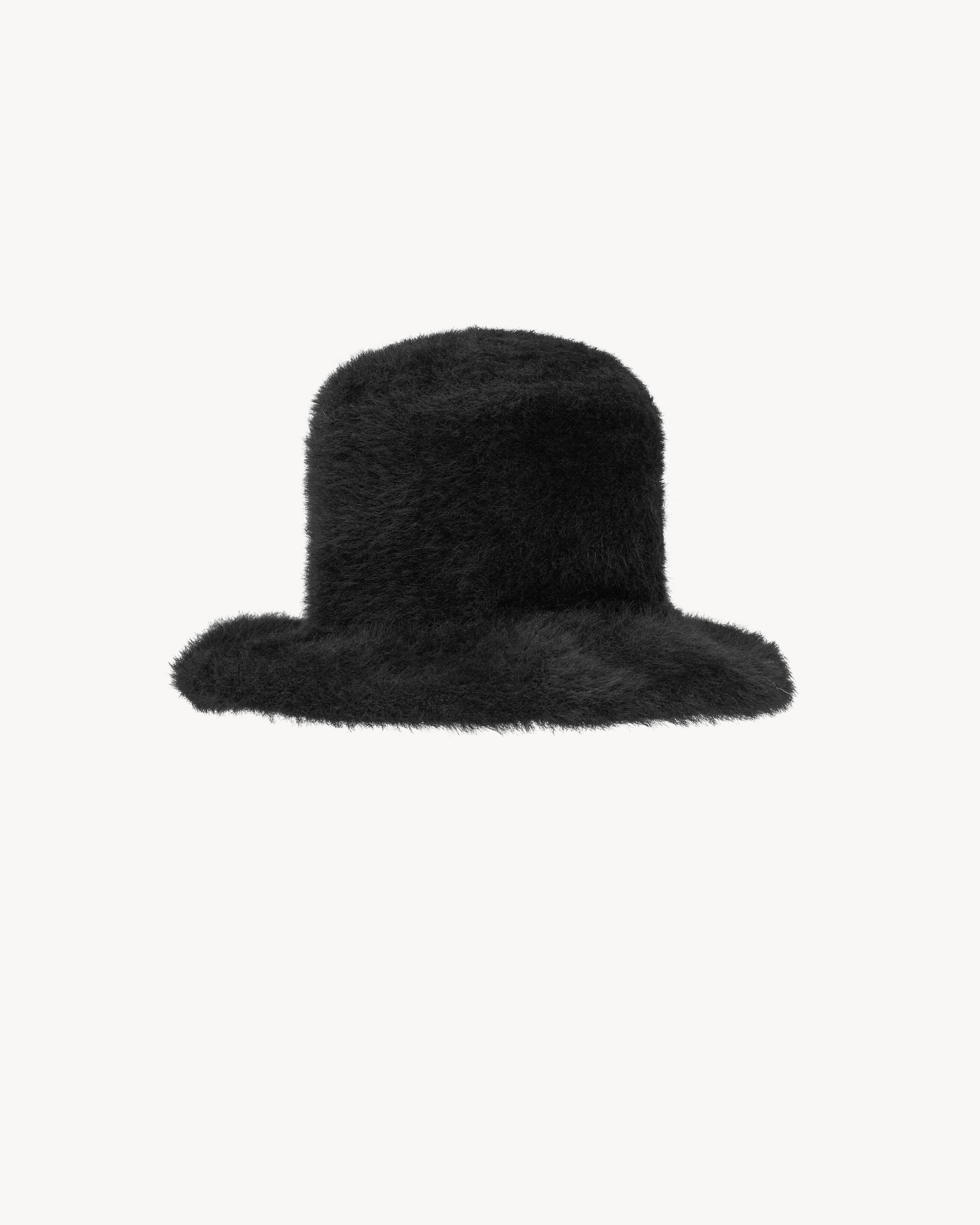 SAINT LAURENT EMBROIDERED BUCKET HAT IN KNIT - 2