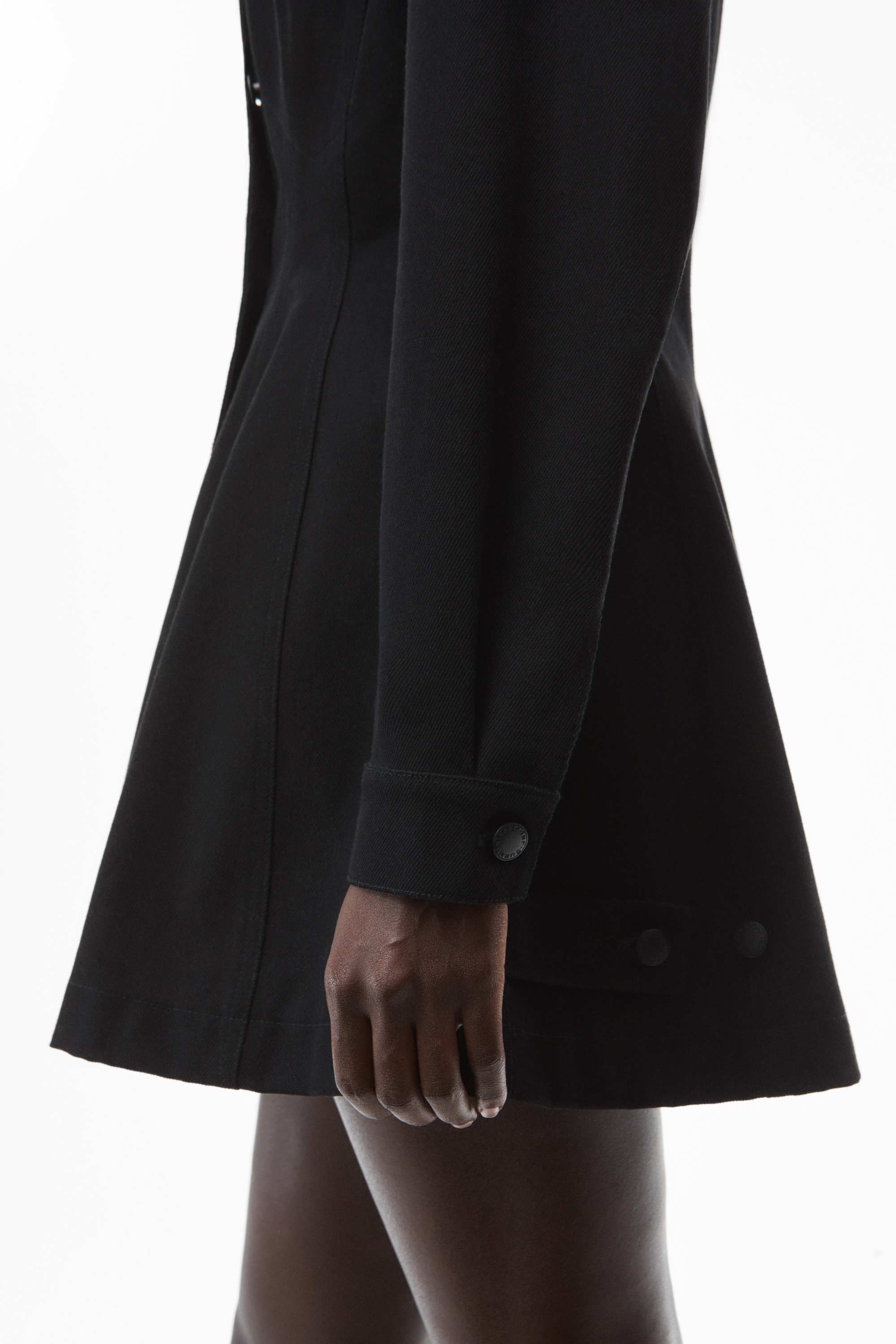 FIT AND FLARE JACKET DRESS IN DENIM - 6