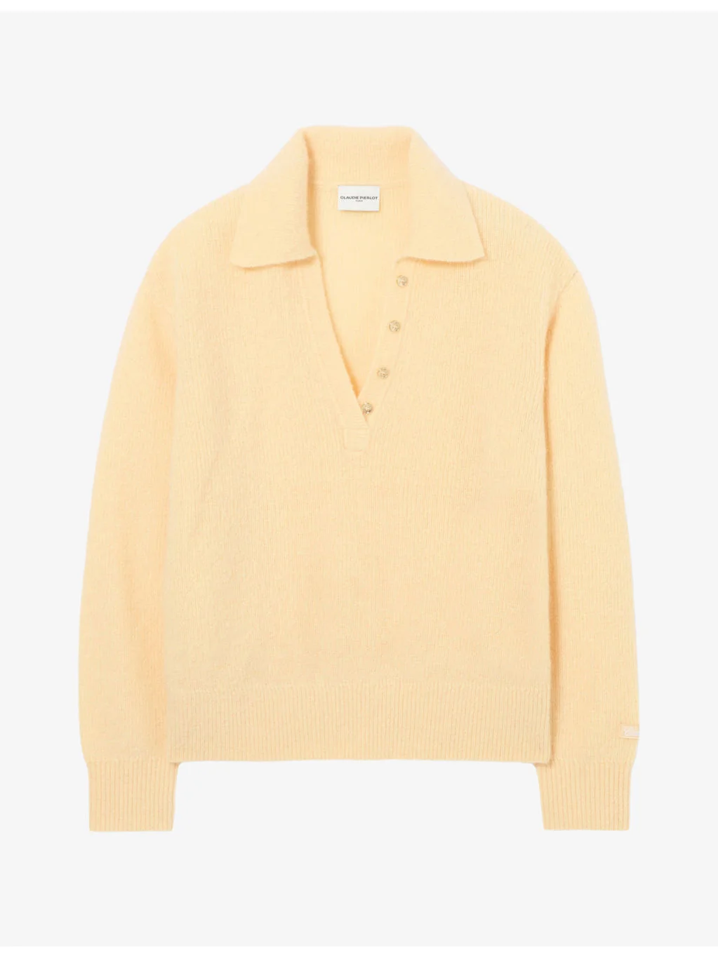 Relaxed Button-Collar Wool and Mohair Jumper - 1