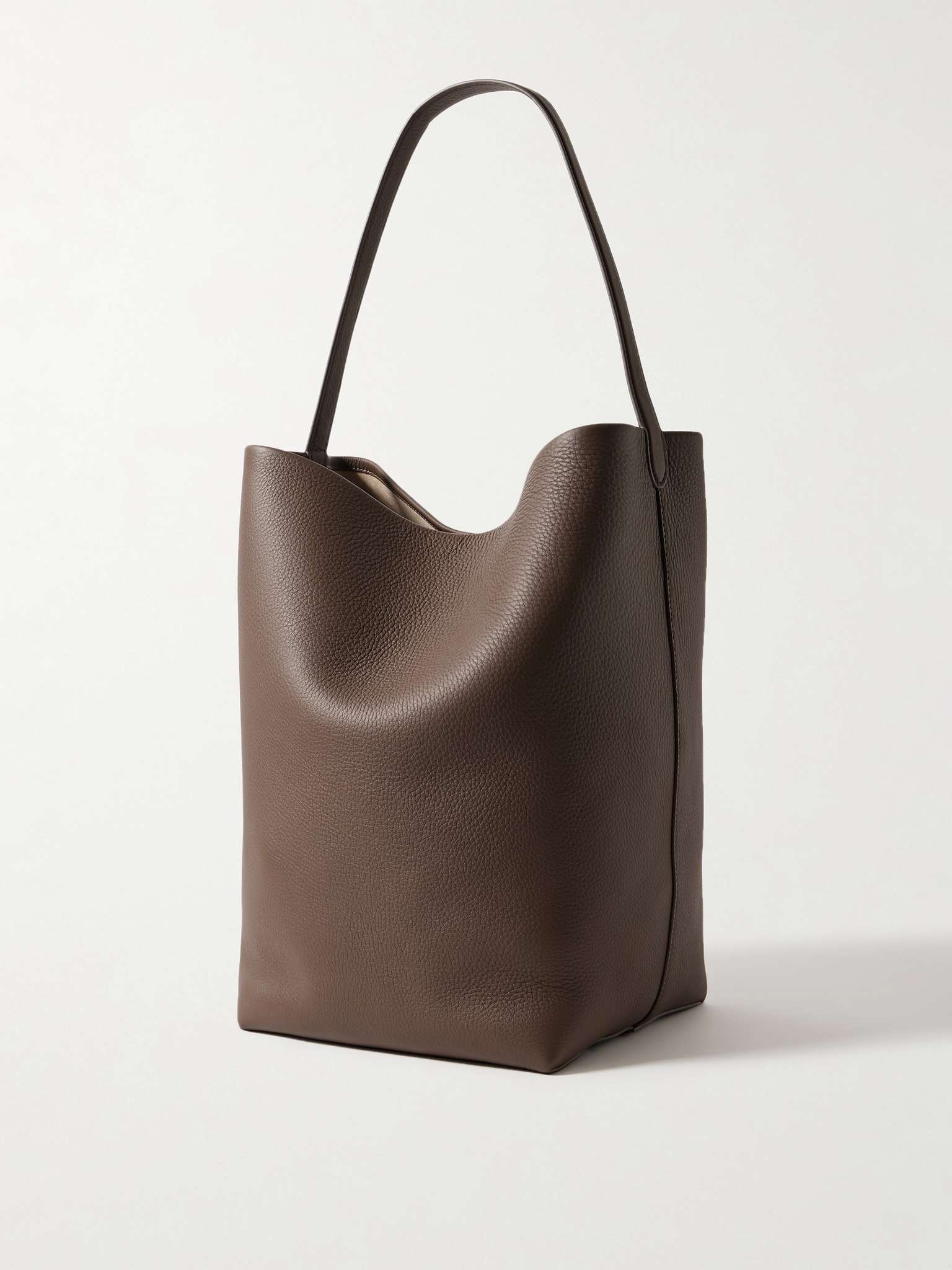 Large Full-Grain Leather Tote Bag - 3