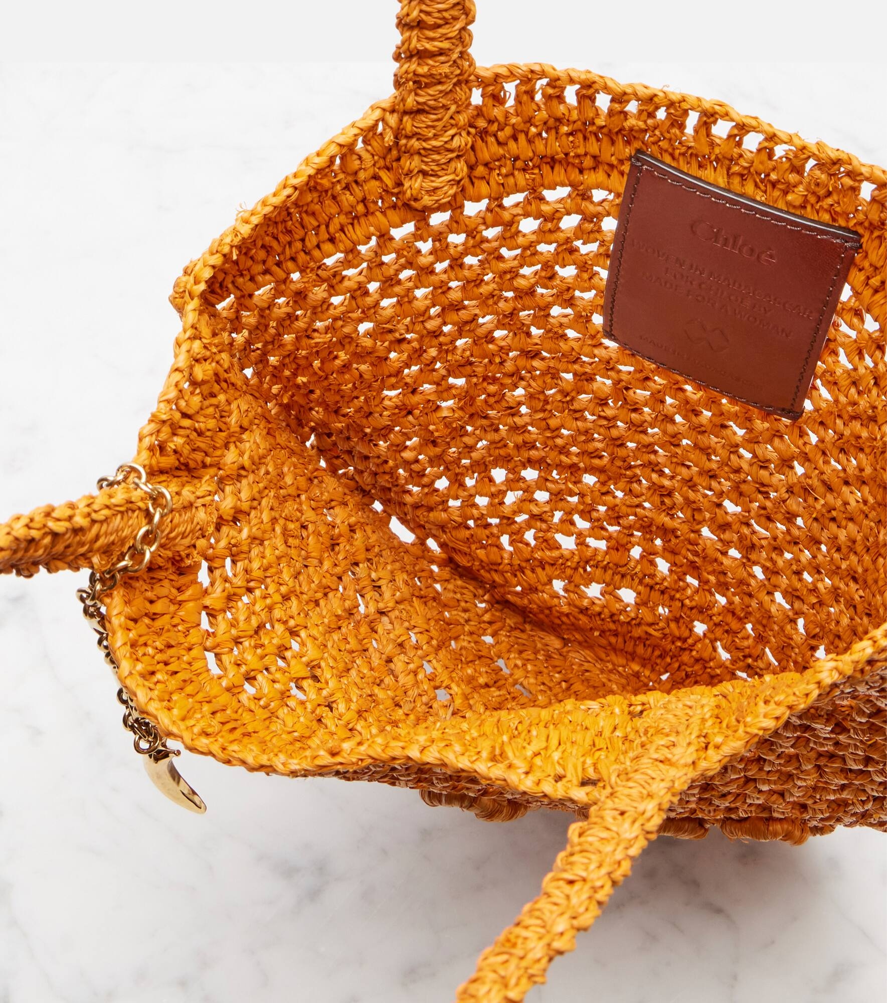 Summer Banana raffia tote bag - 3