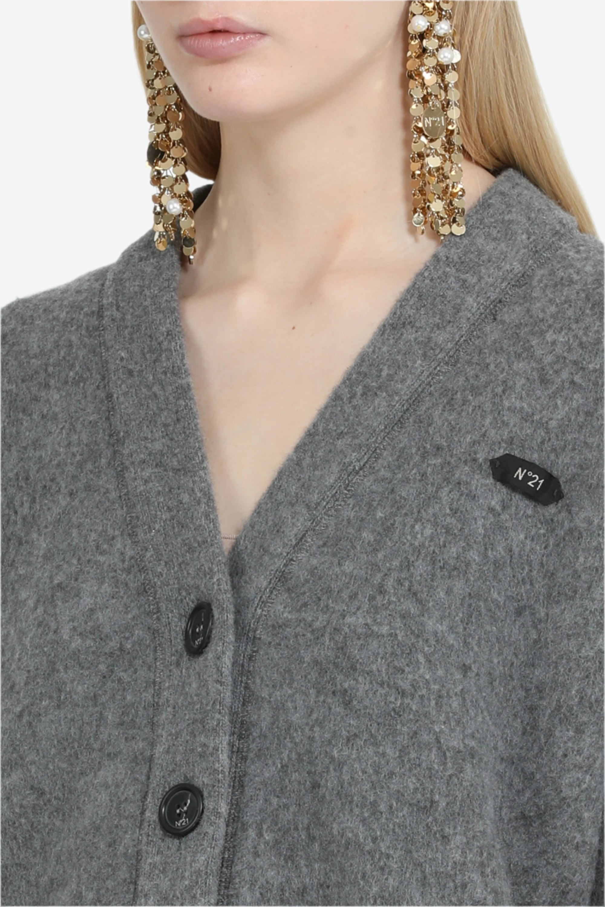 CARDIGAN SWEATER WITH LOGO - 5