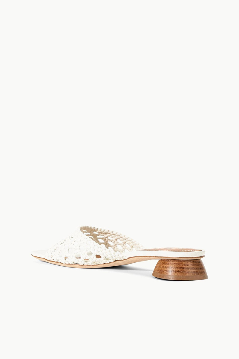 STAUD STAUD SIMONE CROCHET HEEL PAPER outlook