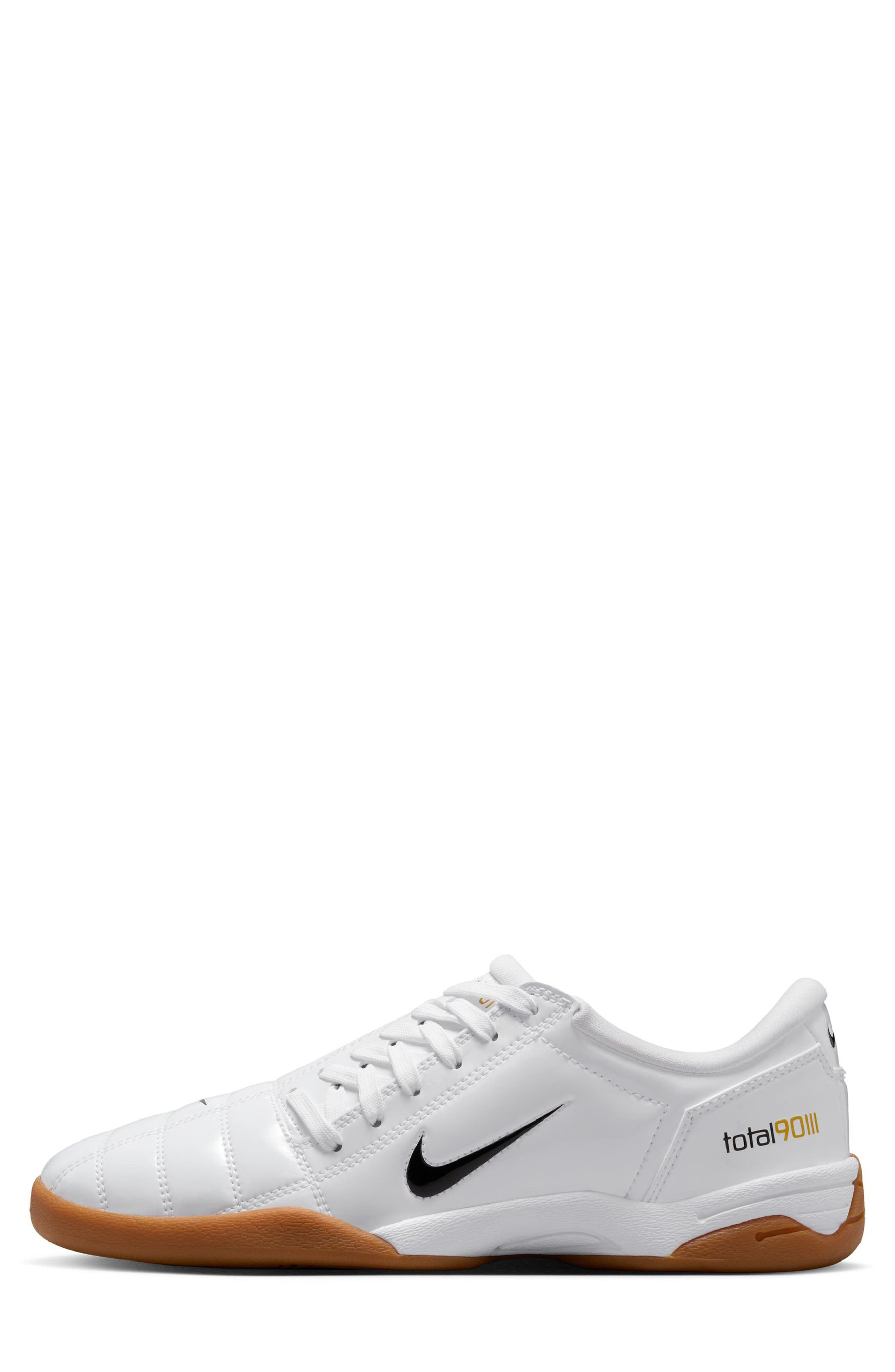 Nike Total 90 Soccer Sneaker in White/Black/White/Team Gold at Nordstrom - 2