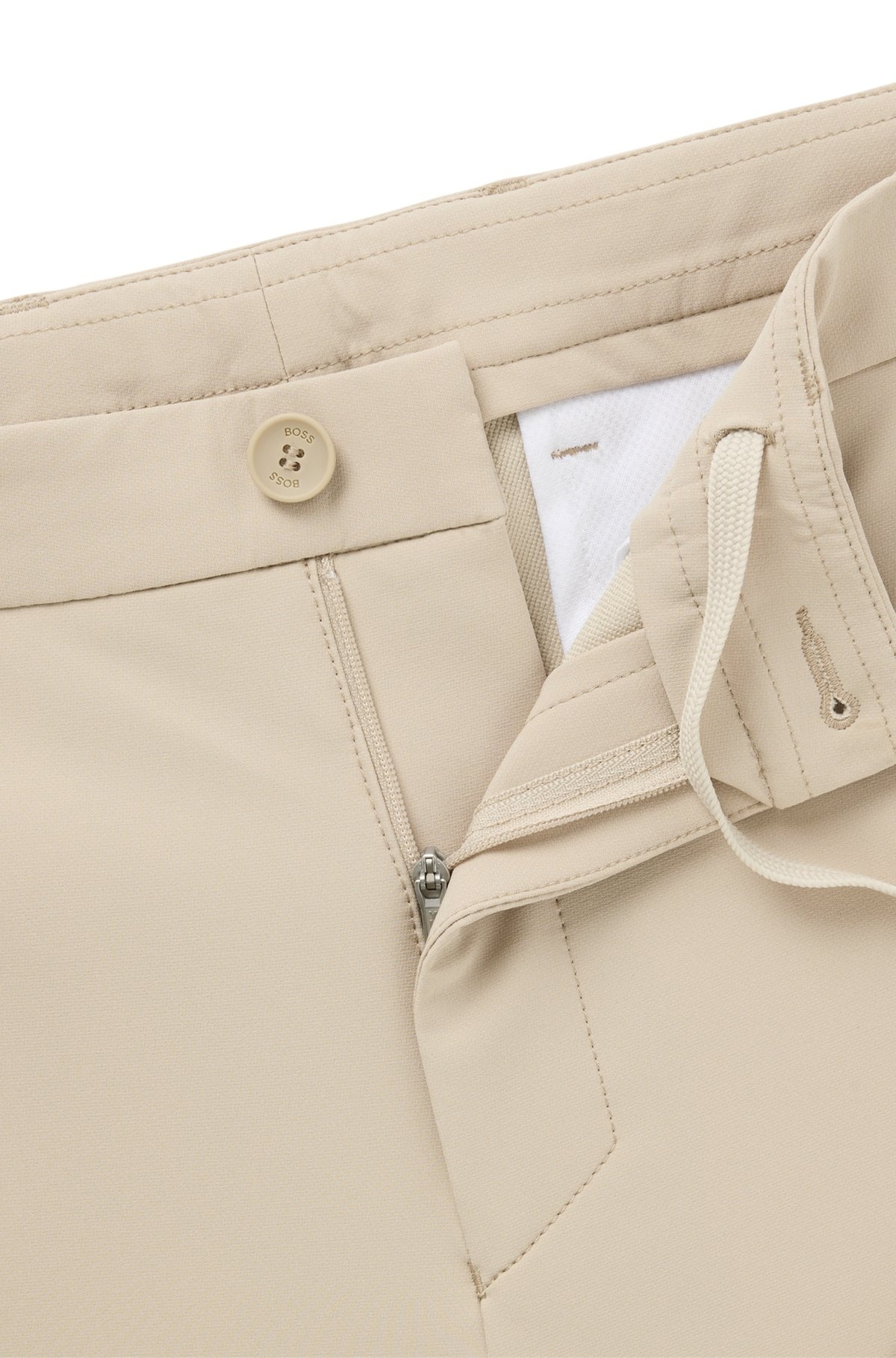 SLIM-FIT PANTS IN WATER-REPELLENT STRETCH FABRIC - 6