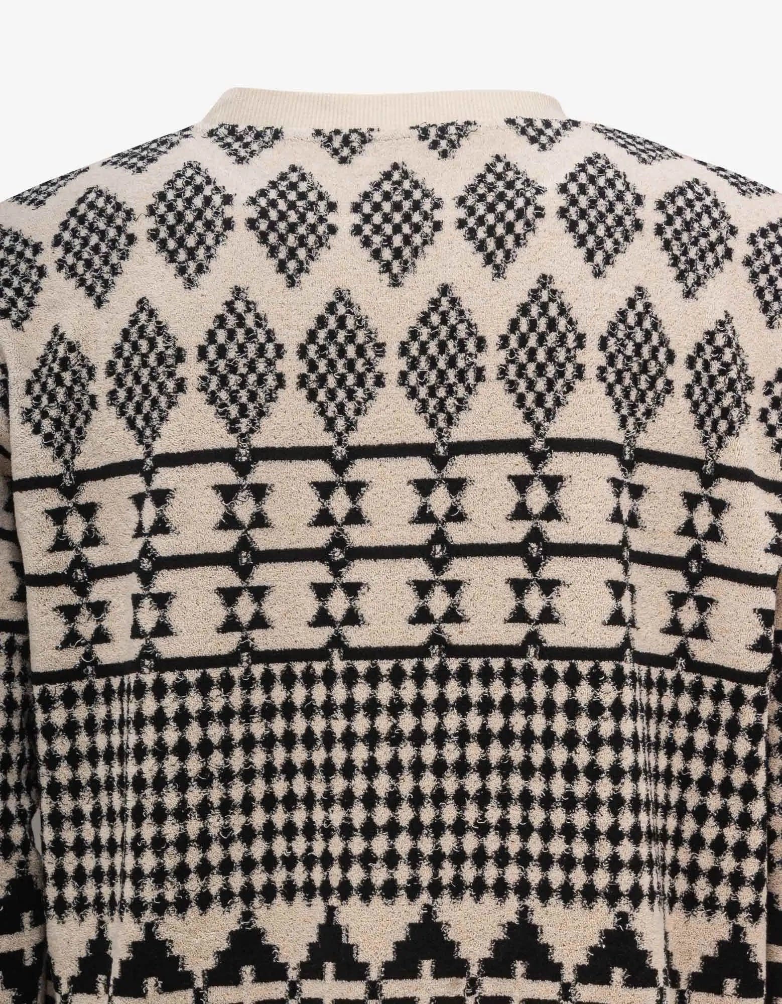 Saint Laurent Neutral Jacquard Sweatshirt - 4