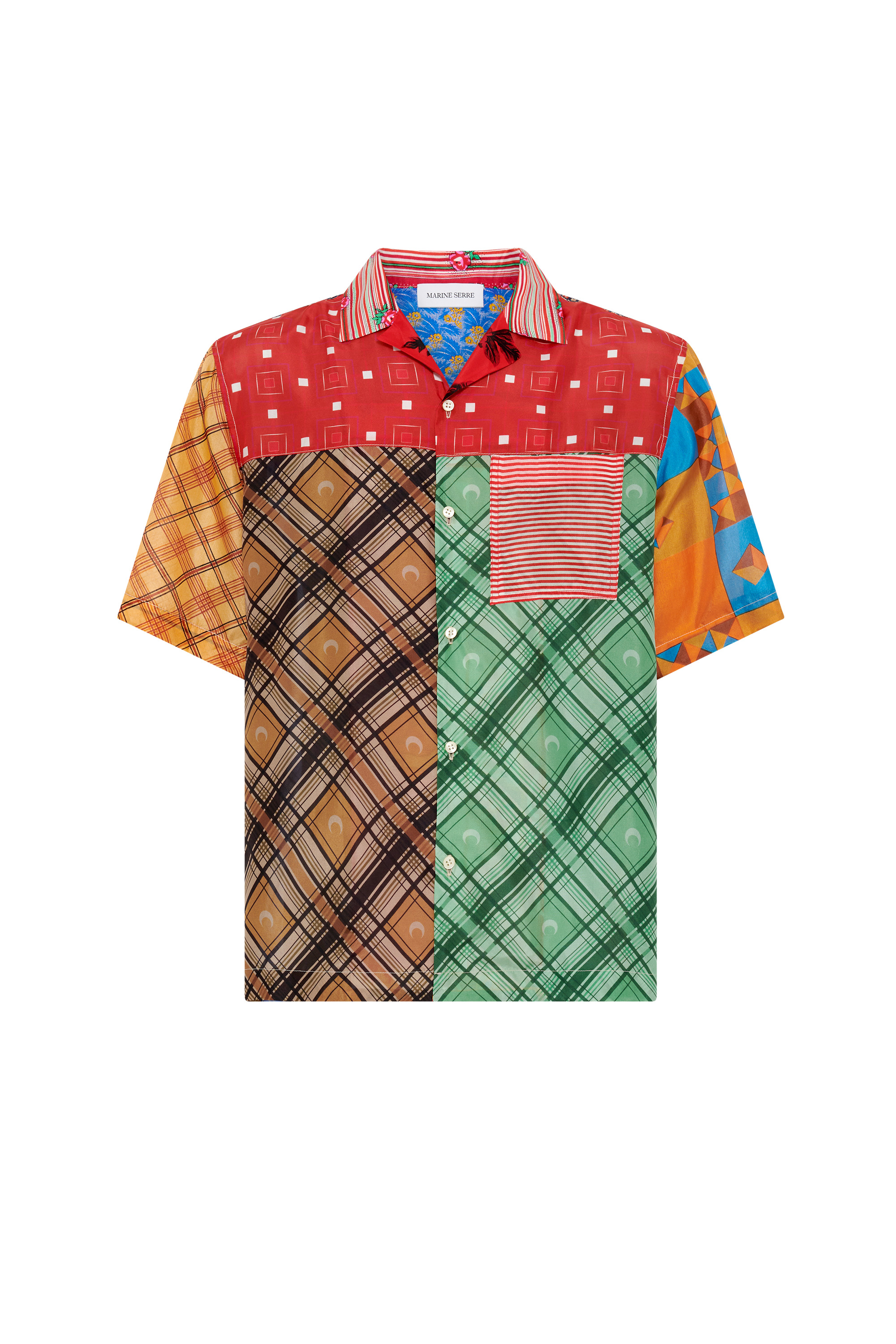 Regenerated Silk Scarves Bowling Shirt - 15