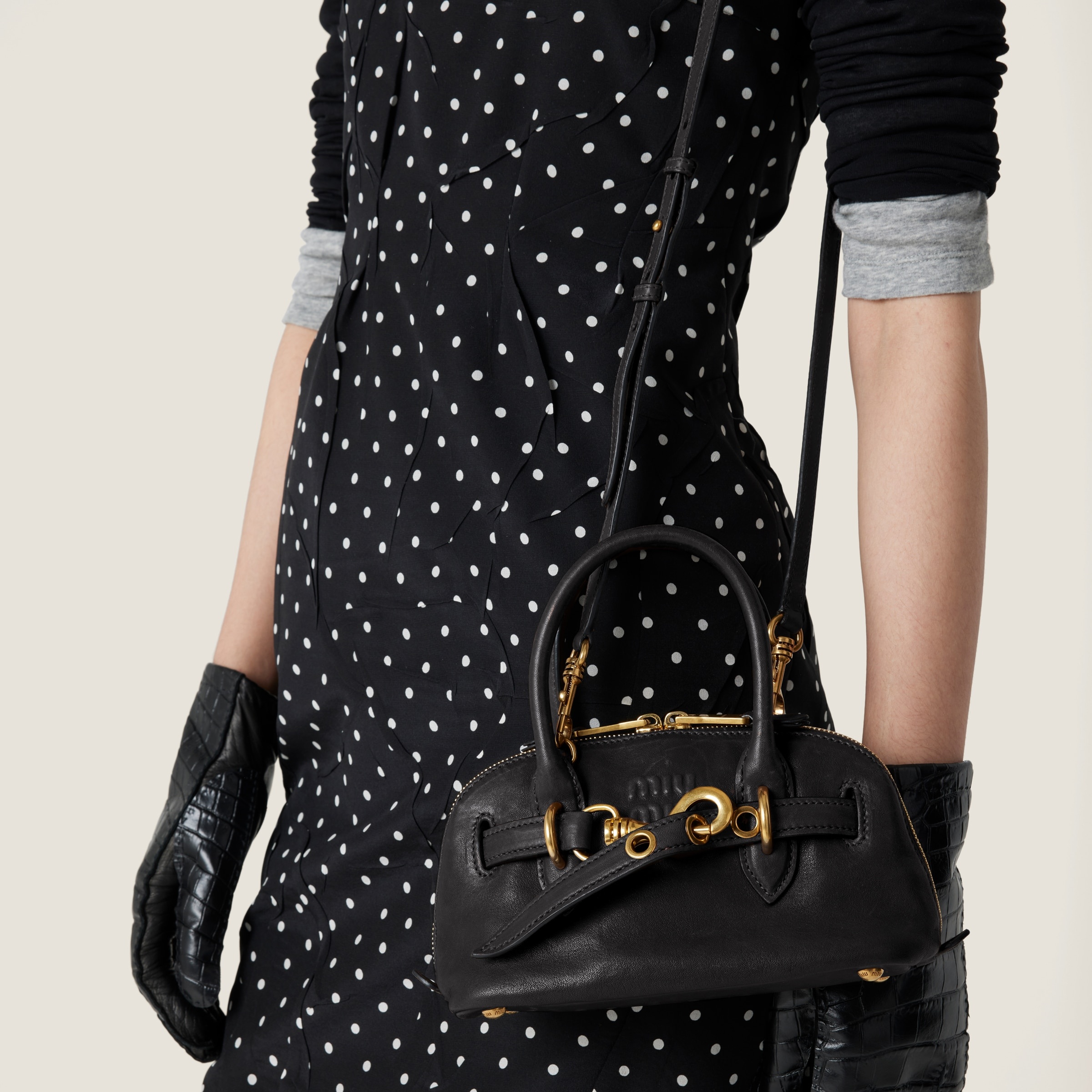 Aventure mini nappa leather bag - 8